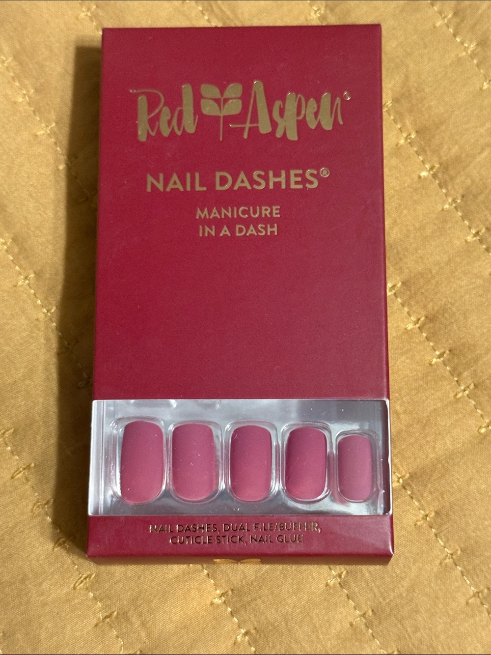 Red Aspen Nail Dashes Press-On Nails